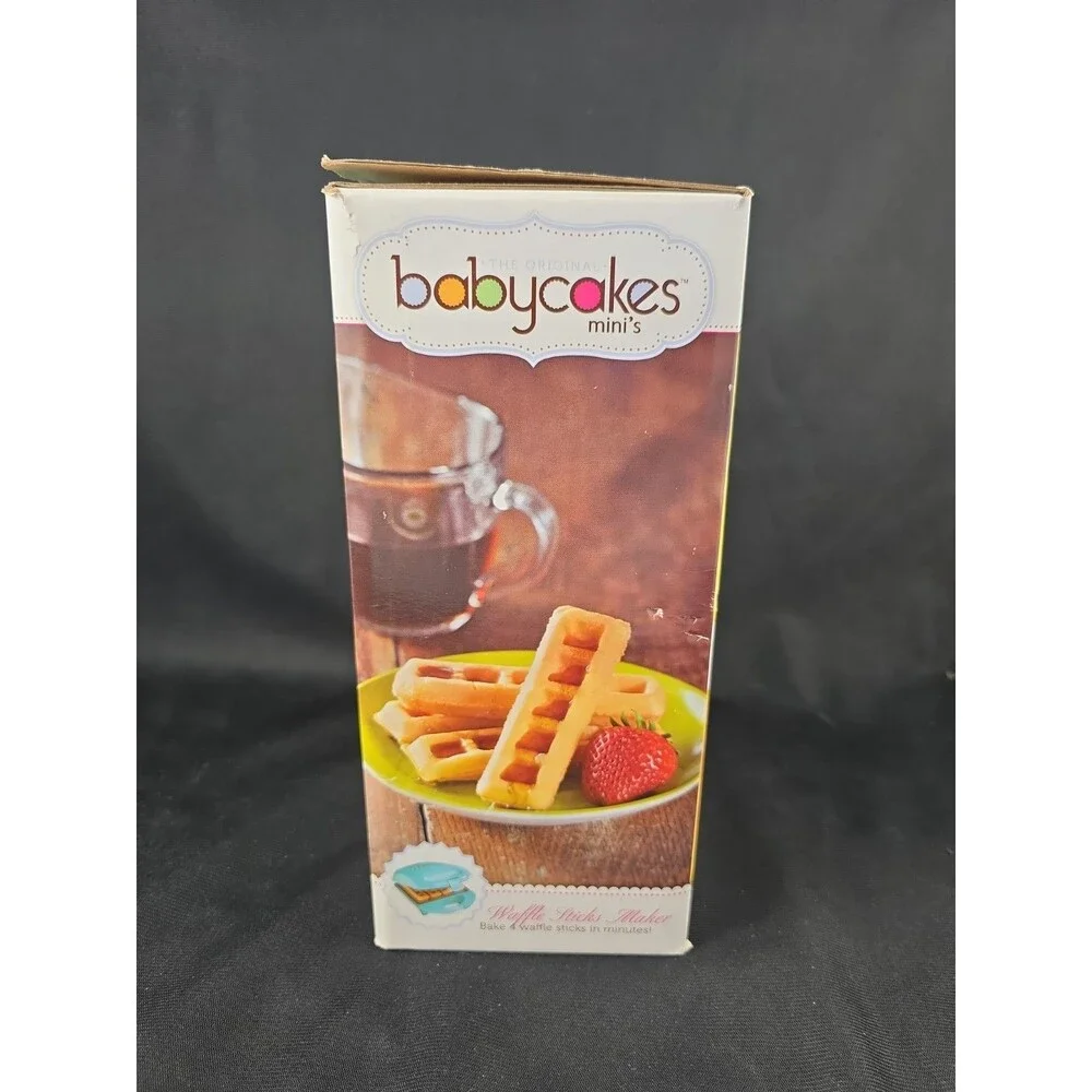 Babycakes Mini Nonstick Coated Waffle Stick Maker NEW